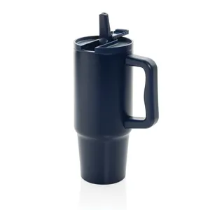 Mug 900ml étanche en acier inoxydable recyclé RCS Embrace - XD Collection | Bleu marine