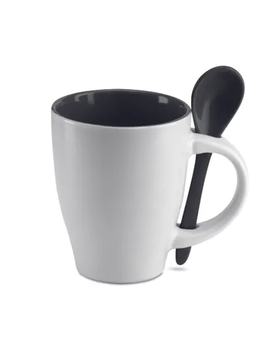 Mug avec cuillère 250 ml personnalisable - Dual