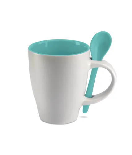 Mug avec cuillère 250 ml personnalisable - Dual