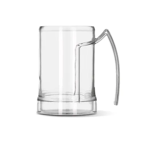 Mug chope de bière plastique (tritan) 50 cl ras bord personnalisé