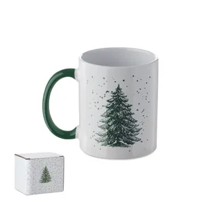 Mug de Noël personnalisé en céramique 300ml - Festimug | Vert