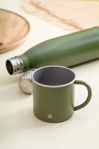 Mug publicitaire en acier recyclé - Hossa | Vert