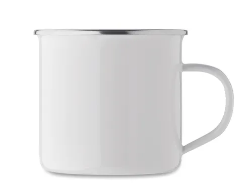 Mug en émail publicitaire pour sublimation - Plateado L