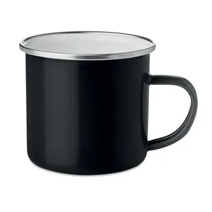 Mug en métal personnalisable avec émail - Plateado