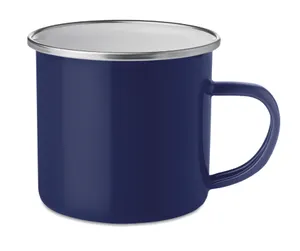 Mug en métal personnalisable avec émail - Plateado | Blue