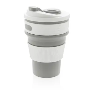 Mug en silicone pliable personnalisable - XD Collection | Gris
