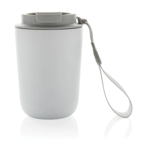 Mug iso publicitaire en acier inoxydable recyclé RCS avec lanière Cuppa - XD Collection
