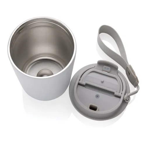 Mug iso publicitaire en acier inoxydable recyclé RCS avec lanière Cuppa - XD Collection