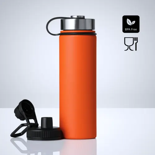 Mug Isotherme nordic avec deux bouchons, 650 ml