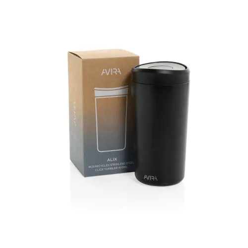 Mug personnalisé 400ml en acier recyclé RCS Avira Alix - Avira