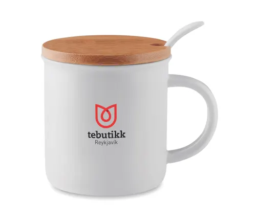 Mug porcelaine publicitaire avec cuillère - Kenya