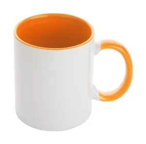 Mug publicitaire pour la sublimation - InnoColour | Blanc / Orange