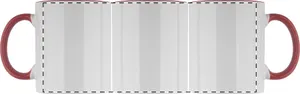 Mug publicitaire pour la sublimation - InnoColour | Blanc / Rouge
