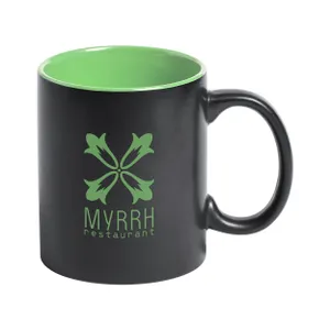 Mug publicitaire - Bavary | Vert / Noir