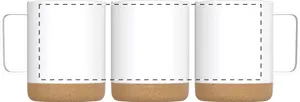 Mug personnalisé publicitaire en PP - Suber | Blanc