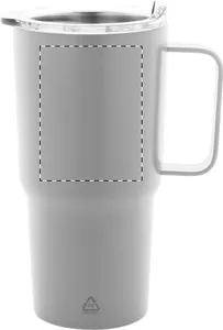 Mug thermos personnalisé 600 ml - Americano | Gris