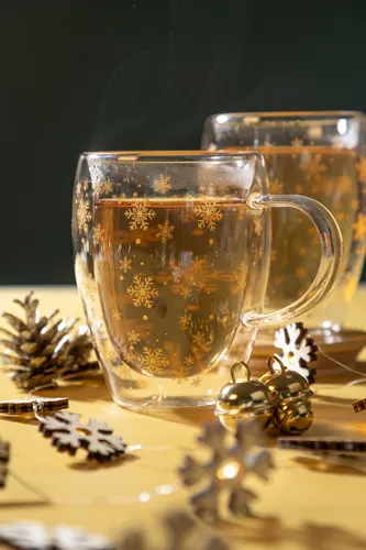 Mug thermos de Noël en verre - Snostro