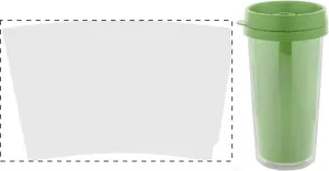Mug thermos personnalisé - Poster | Vert