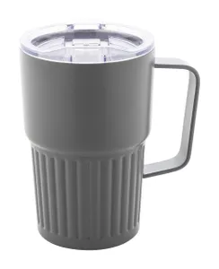 Mug thermos personnalisé - Streaky Grab | Gris Foncé