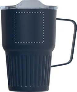 Mug thermos personnalisé - Streaky Grab | Bleu Foncé