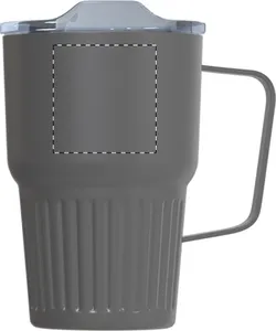 Mug thermos personnalisé - Streaky Grab | Gris Foncé
