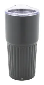 Mug thermos personnalisé - Streaky Tall | Gris Foncé