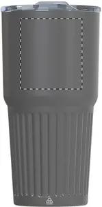 Mug thermos personnalisé - Streaky Tall | Gris Foncé
