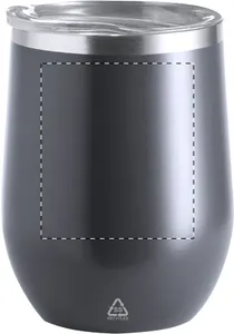 Mug thermos publicitaire - Rebby | Gris Foncé