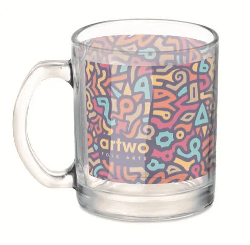 Mug verre publicitaire pour sublim. 300ml - Sublimgloss