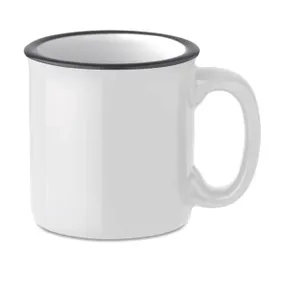 Mug vintage céramique 240 ml personnalisable - Tweenies | White