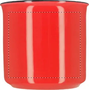 Mug vintage personnalisé - Woodstock | Rouge