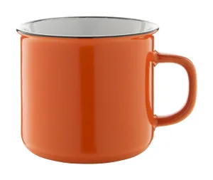 Mug vintage personnalisé - Woodstock | Orange