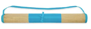 Natte plage paille naturelle - Rafia | Turquoise