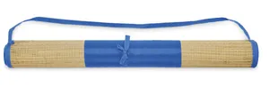 Natte plage paille naturelle - Rafia | Bleu Royal