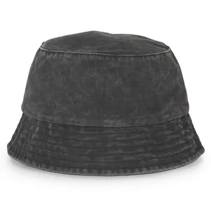 Bob délavé écoresponsable unisexe personnalisé - Native Spirit | Washed black