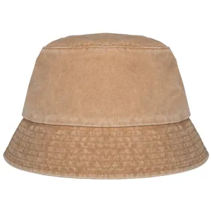 Bob délavé écoresponsable unisexe personnalisé - Native Spirit | Washed Dark Camel