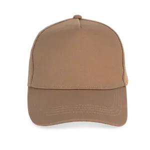 Casquette écoresponsable 5 panneaux unisexe personnalisée - Native Spirit | Dark camel
