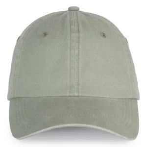 Casquette écoresponsable délavée personnalisée unisexe - Native Spirit | Washed Almond Green