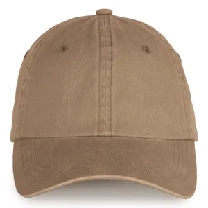 Casquette écoresponsable délavée personnalisée unisexe - Native Spirit | Washed Dark Camel