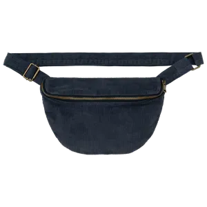 Banane écoresponsable délavée en velours côtelé personnalisée - Native Spirit | Washed Navy Blue