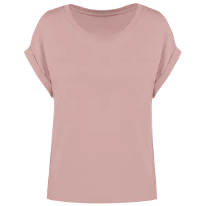 T-shirt écoresponsable personnalisé manches à revers femme - Native Spirit | Petal Rose