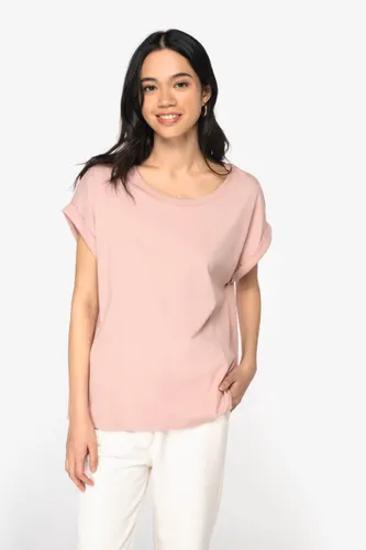 T-shirt écoresponsable personnalisé manches à revers femme - Native Spirit