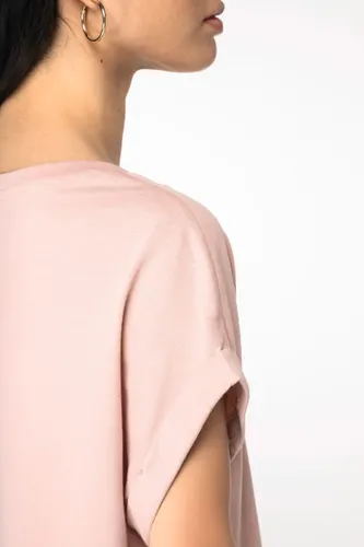 T-shirt écoresponsable personnalisé manches à revers femme - Native Spirit