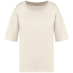 T-shirt écoresponsable oversize personnalisé femme - Native Spirit | Ivory