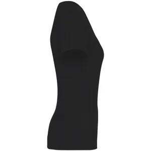 T-shirt écoresponsable personnalisé col V femme - Native Spirit | Black