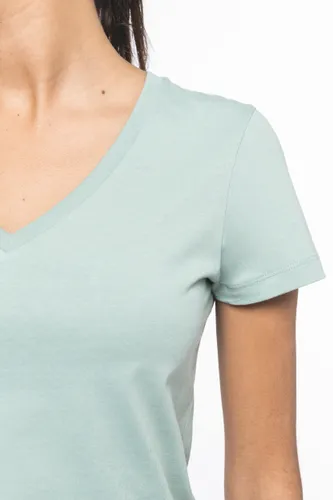 T-shirt écoresponsable personnalisé col V femme - Native Spirit