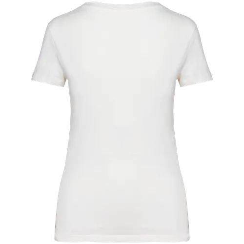T-shirt écoresponsable personnalisé col V femme - Native Spirit