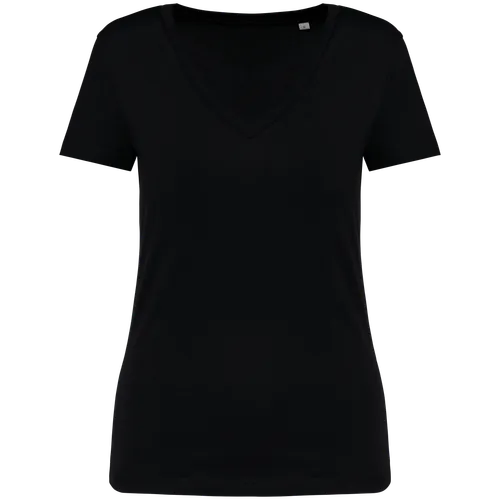 T-shirt écoresponsable personnalisé col V femme - Native Spirit