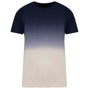 T-shirt écoresponsable personnalisé Dip Dye unisexe - Native Spirit | Dip Dye Navy Blue