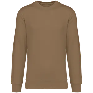 Sweat-shirt écoresponsable personnalisé à col rond unisexe - Native Spirit | Dark camel